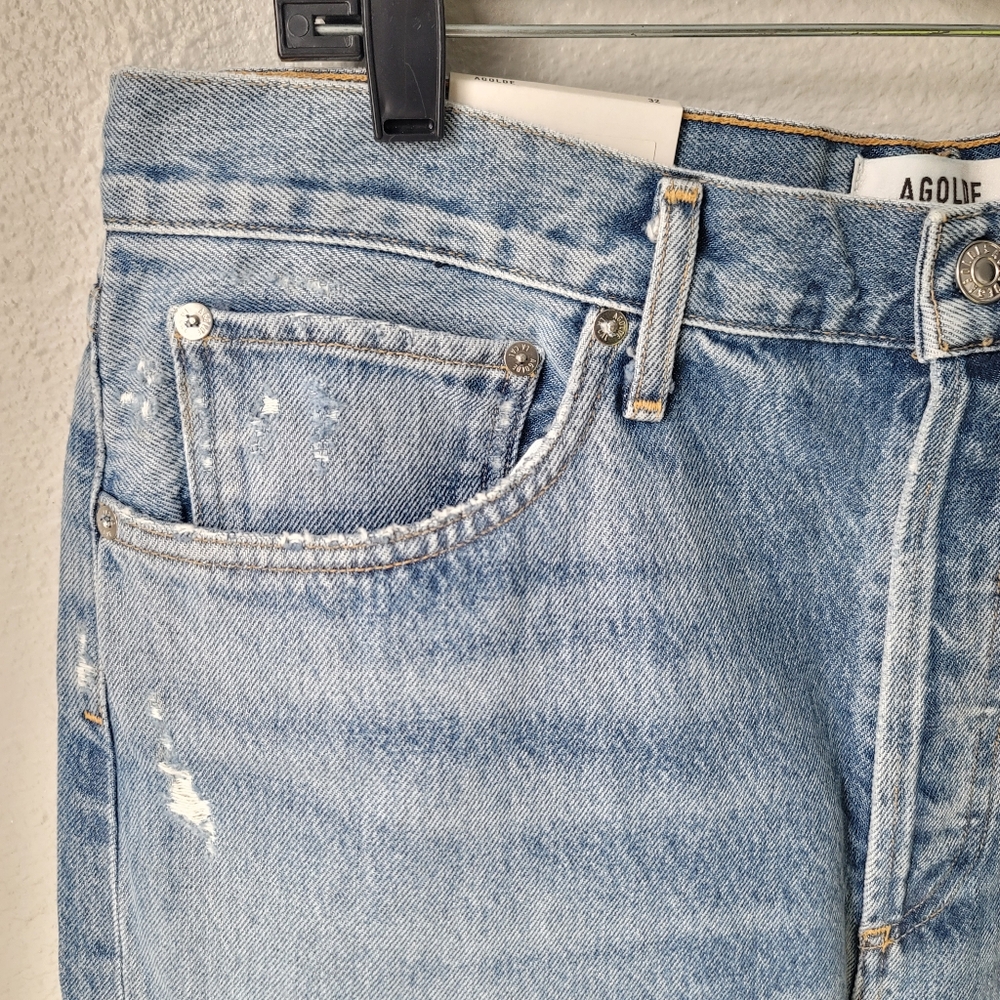 Agolde NWT 90's Mid Rise Wide Leg Loose Fit Jeans Size 32 Color Fall Out - Picture 11 of 16